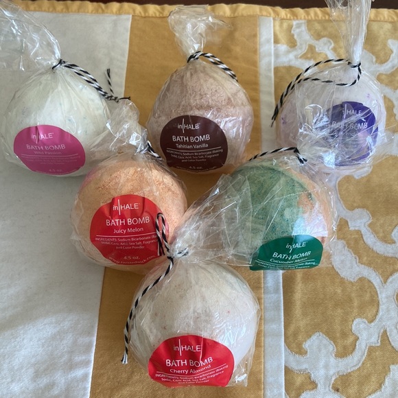 NWT Inhale bath bombs set of 6 - Picture 2 of 8